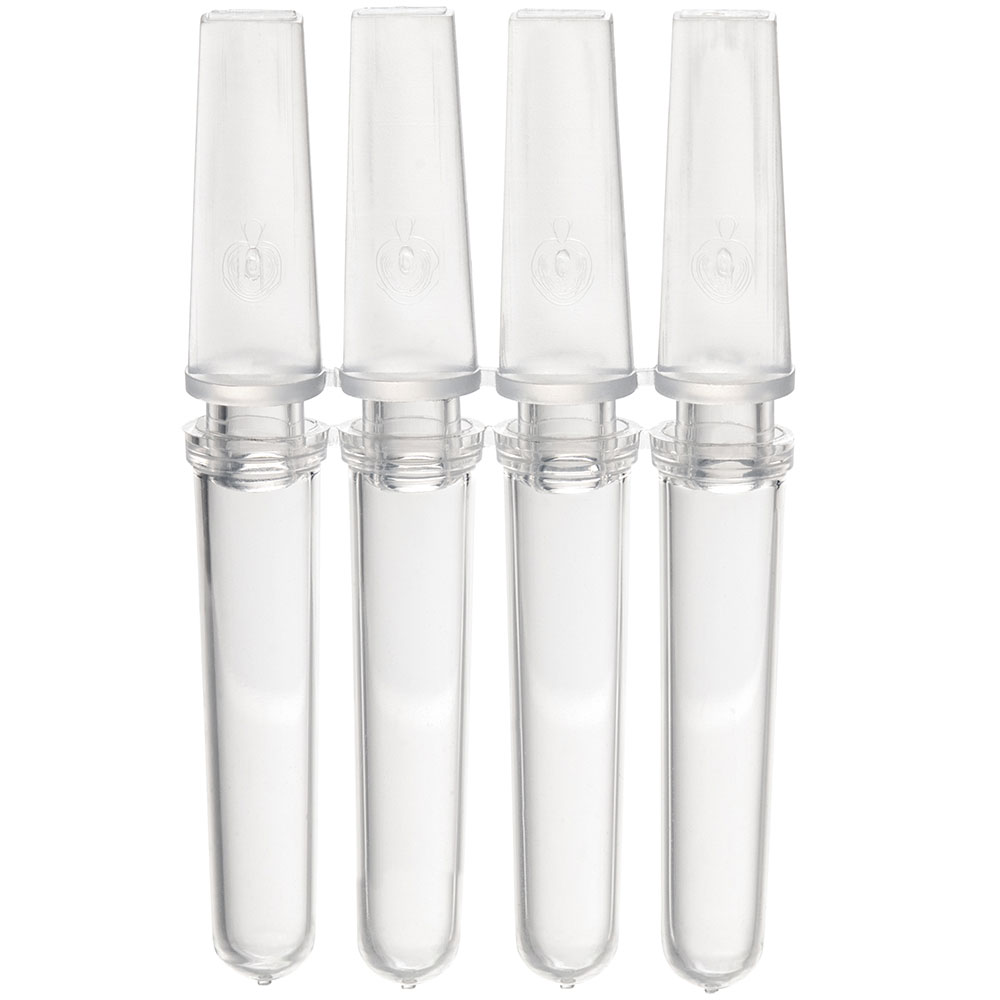 Globe Scientific 0.1mL Corbett Style 4-Strip Tubes, with 4-Strip Caps, Natural Image